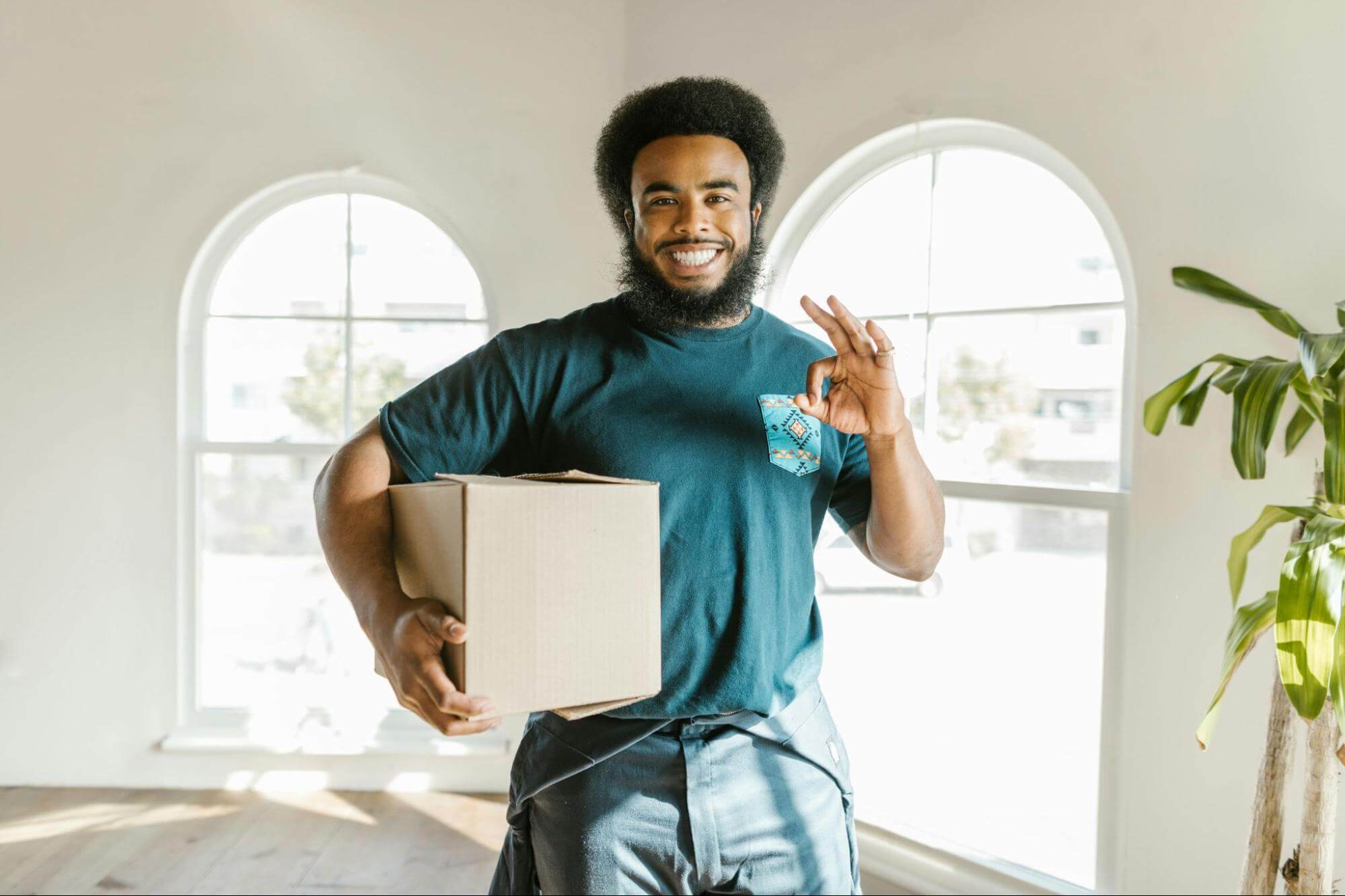 Man holding box